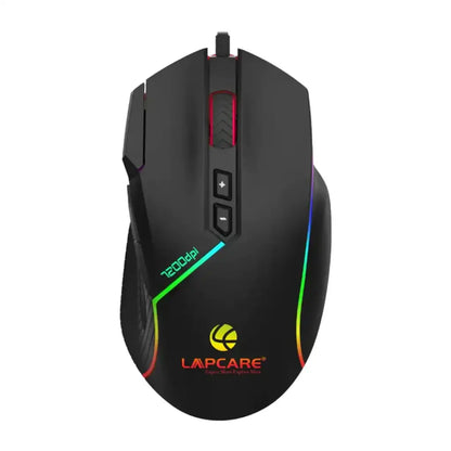 Lapcare Champ LGM-108 Wired RGB Gaming Mouse with 7200 DPI & Anti Slip Grip-tpstech.in