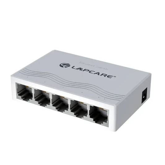Lapcare Laplink 5 Port Desktop Ethernet Switch - White-tpstech.in