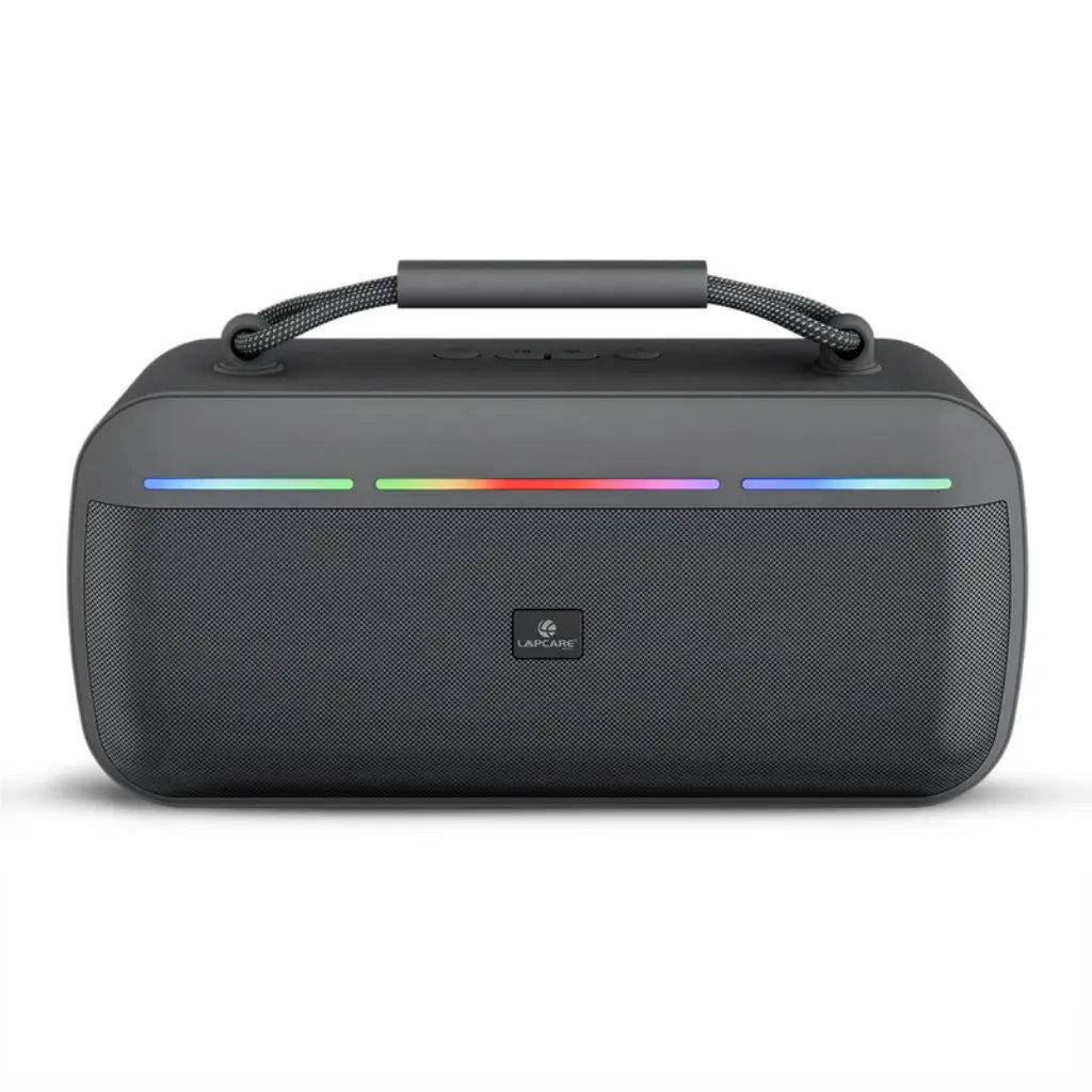 Lapcare Roxx 30W Portable Party Speaker with RGB Lights TWS Function 8H Playtime-tpstech.in
