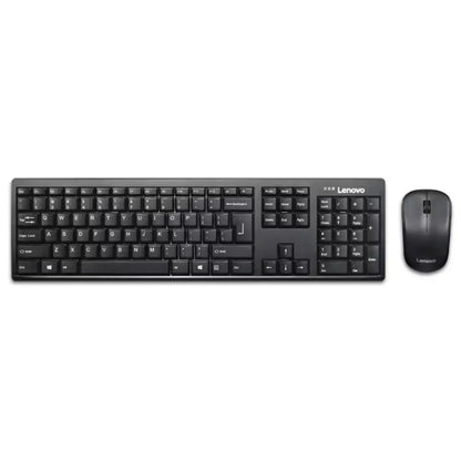 Lenovo 100 Wireless Keyboard & Mouse Combo with 2.4GHz Nano USB Receiver-tpstech.in