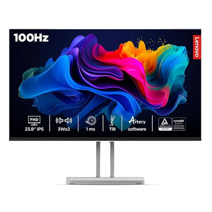 Lenovo L24i‑4A 23.8″ 100 Hz 1 ms FHD IPS Monitor Dual 3 W Speakers-tpstech.in