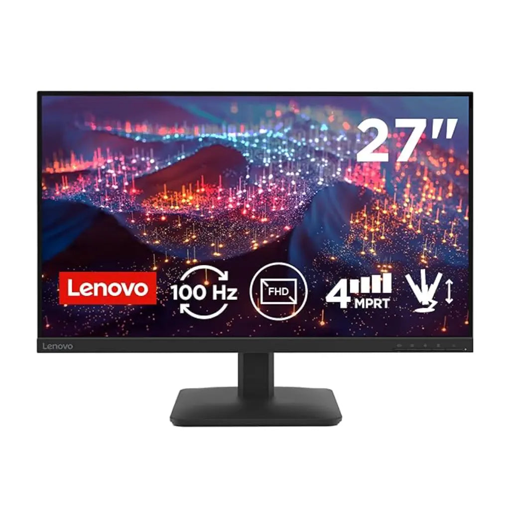 Lenovo L27‑4E 27″ 100 Hz 4 ms FHD IPS Monitor HDMI & VGA-tpstech.in