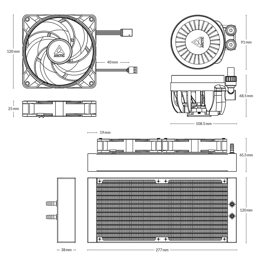 ARCTIC Liquid Freezer III 240 A-RGB 240mm AIO CPU Liquid Cooler