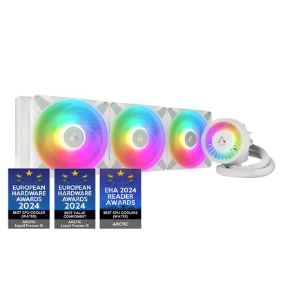 ARCTIC Liquid Freezer III 420 A-RGB 420mm AIO CPU Liquid Cooler-White