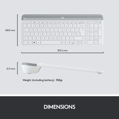 [RePacked] Logitech MK470 Wireless Keyboard and Mouse Combo - White