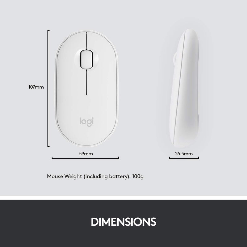 Logitech MK470 Wireless Keyboard and Mouse Combo - White