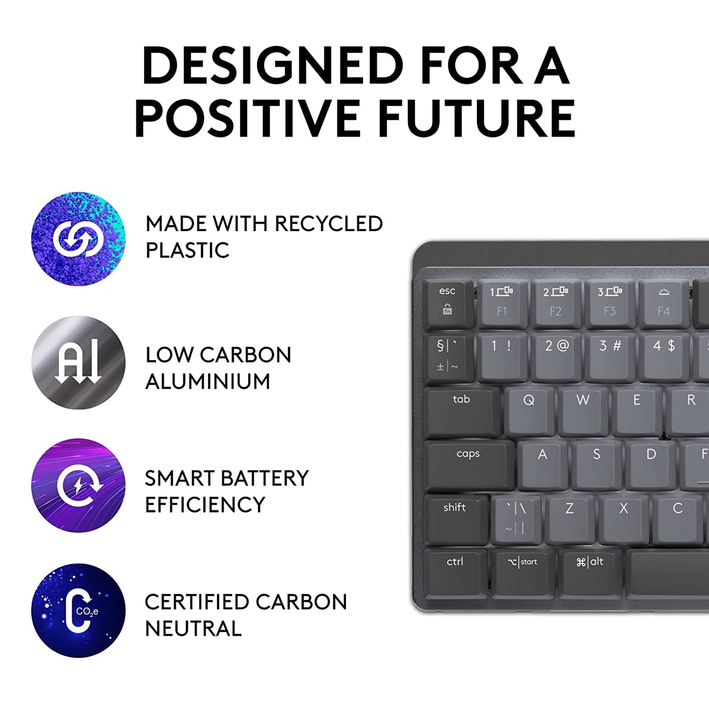Logitech MX Mechanical Mini Wireless Bluetooth Illuminated Keyboard