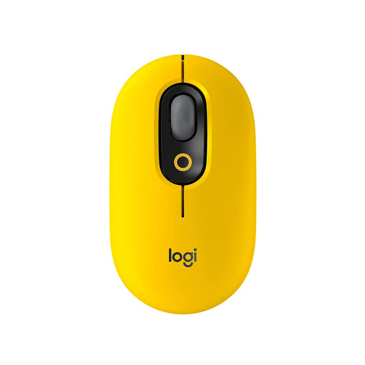 Logitech POP Optical Wireless Mouse - Yellow