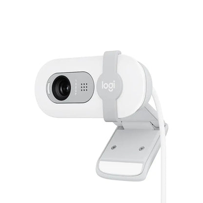 Logitech BRIO 100 USB-A 1080p FHD Webcam with Privacy Shutter and Built-in Mic - Off White-960-001618-tpstech
