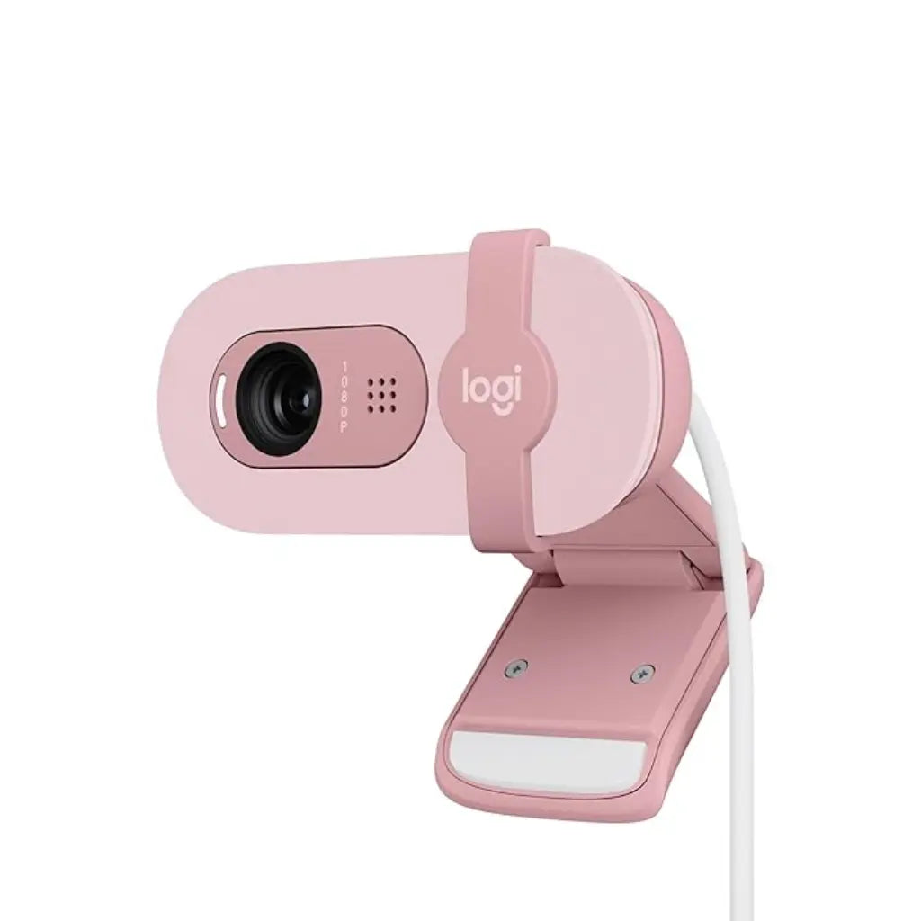 Logitech BRIO 100 USB-A 1080p FHD Webcam with Privacy Shutter and Built-in Mic - Rose-960-001624