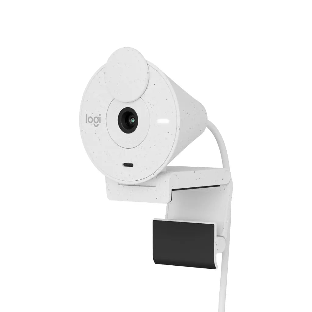 Logitech Brio 300 1080p Full HD Webcam with Noise Reducing Mic - Off White- 960-001443-tpstech