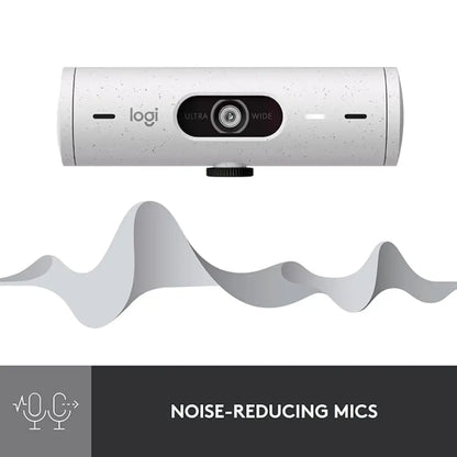 Logitech Brio 500 Full HD 1080p Webcam with Noise Reducing Mics - Off White-960-001429-tpstech
