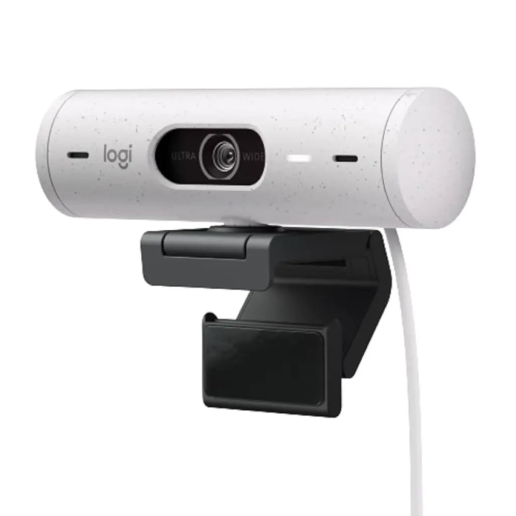 Logitech Brio 500 Full HD 1080p Webcam with Noise Reducing Mics - Off White-960-001429