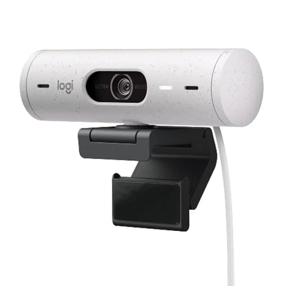 Logitech Brio 500 Full HD 1080p Webcam with Noise Reducing Mics - Off White-960-001429