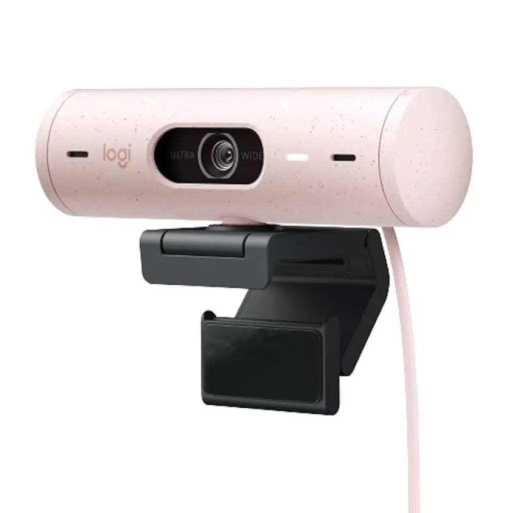 Logitech Brio 500 Full HD 1080p Webcam with Noise Reducing Mics - Rose-960-001433