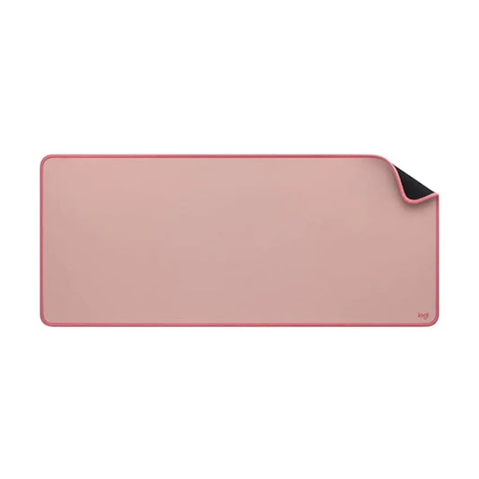 -Logitech Desk Mat Studio Series Spill Resistant Anti Slip Soft Fabric Surface - Dark Rose956-000045-tps