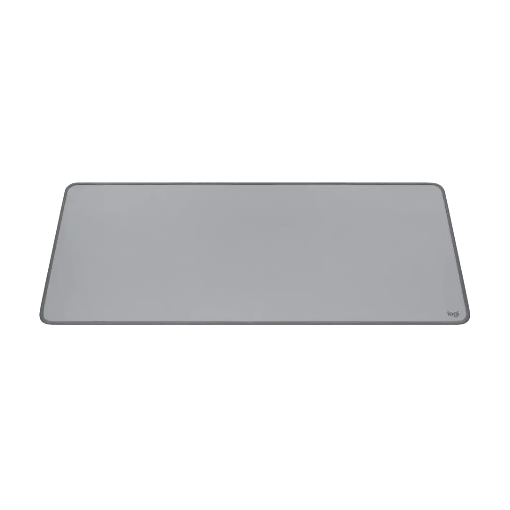 Logitech Desk Mat Studio Series Spill Resistant Anti Slip Soft Fabric Surface - Mid Grey-956-000046-tpstech
