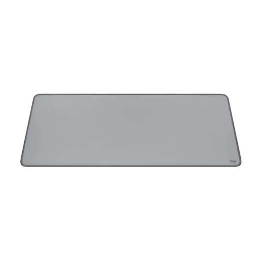 Logitech Desk Mat Studio Series Spill Resistant Anti Slip Soft Fabric Surface - Mid Grey-956-000046-tpstech