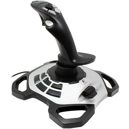 Logitech Extreme 3D Pro Joystick with Precision Twist Rudder 12 Programmable Buttons & 8-Way Hat Switch-tpstech.in