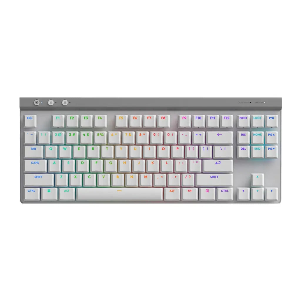 Logitech G515 LIGHTSPEED TKL Wireless Low-Profile Gaming Keyboard LIGHTSYNC RGB - White-tpstech.in