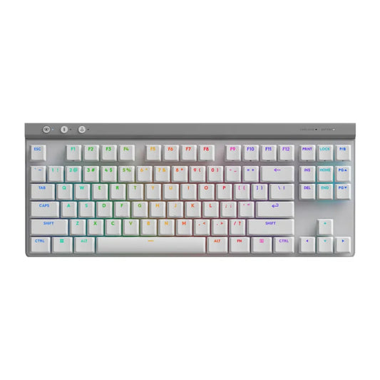 Logitech G515 LIGHTSPEED TKL Wireless Low-Profile Gaming Keyboard LIGHTSYNC RGB - White-tpstech.in