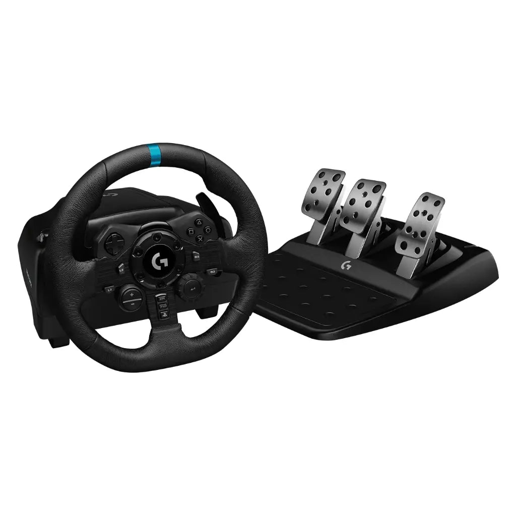 Logitech G923 TRUEFORCE Sim Racing Wheel with Pedals for PC PS5 PS4 Xbox Series X|S & Xbox One-tpstech.in