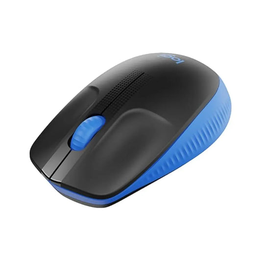 Logitech M190 1000DPI Full Size Curve Design Optical Wireless Mouse - Blue-tpstech.in