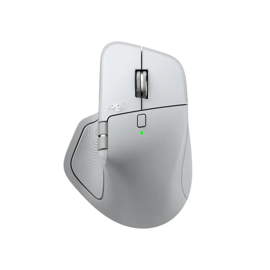 Logitech MX Master 4 for Mac Ergonomic Wireless Mouse Haptic Feedback - White Silver-tpstech.in