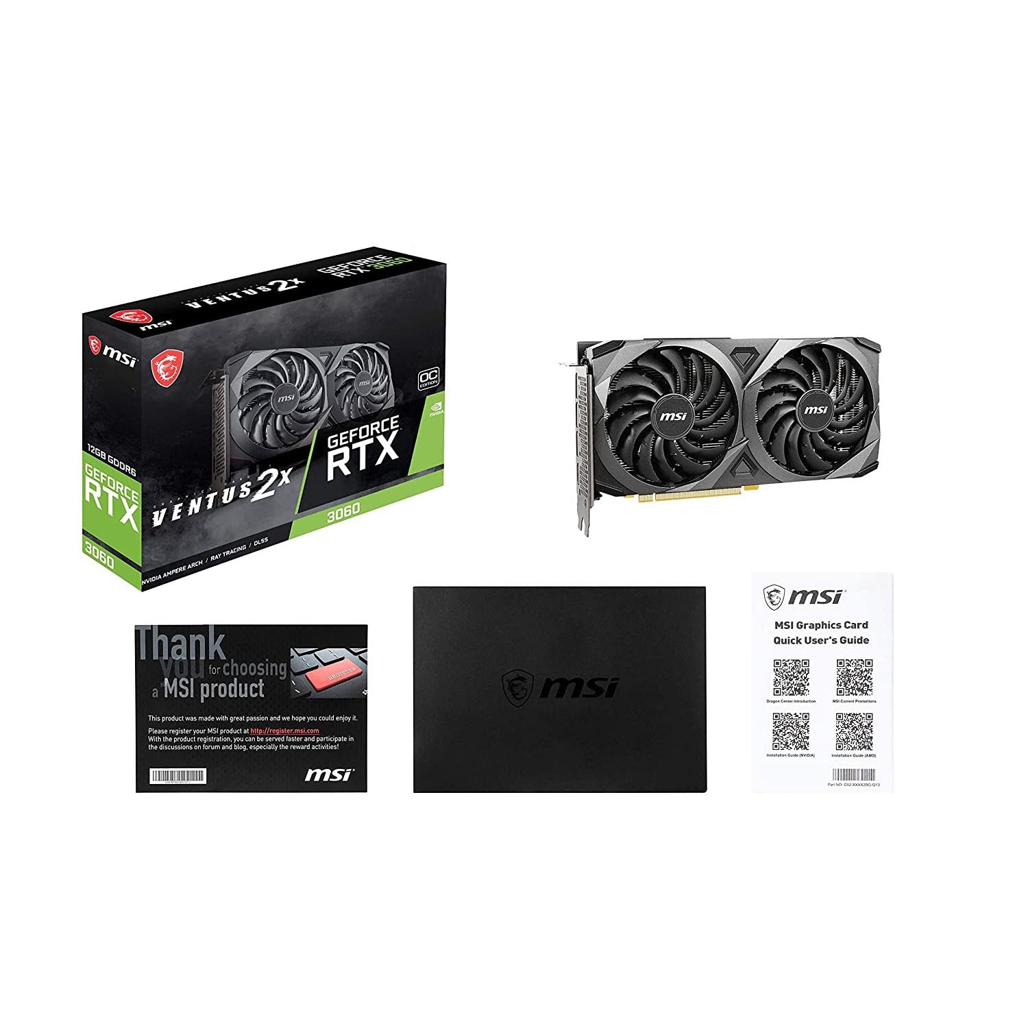 MSI RTX 3060 Ventus 2X 12GB Graphics Card –