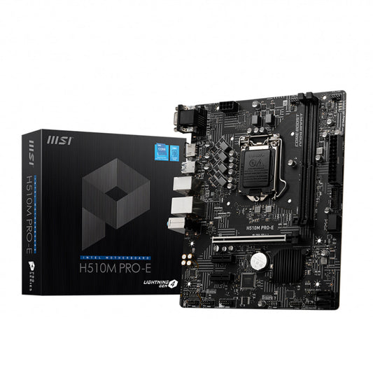 [RePacked] MSI H510M PRO-E Intel H510 LGA 1200 Micro-ATX Motherboard with PCIe 4.0 and USB 3.2