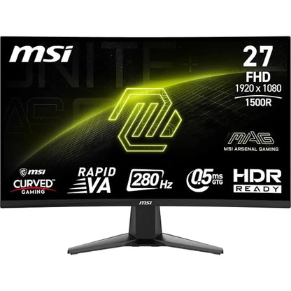 MSI MAG 276CXF 27" FHD 280Hz 0.5ms Curved Gaming Monitor with Rapid VA Panel-tpstech.in