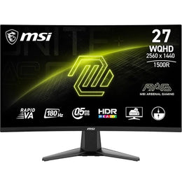 MSI MAG 27CQ6PF 27" WQHD 180Hz Curved Gaming Monitor- 0.5ms Response Time-tpstech.in