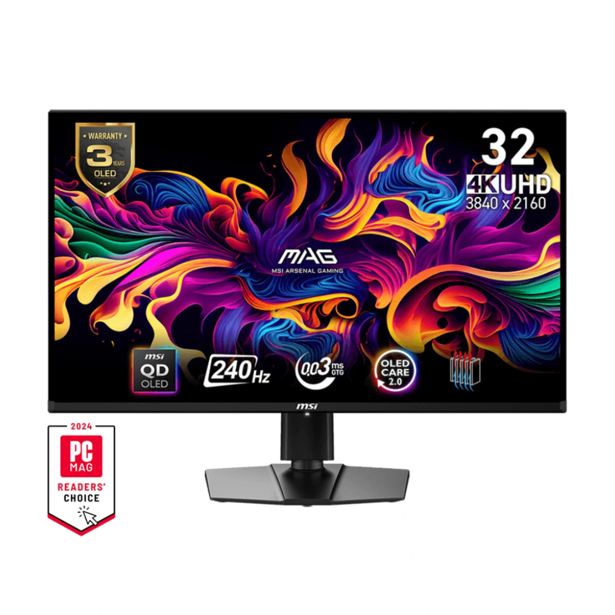 MSI MAG 321UPX QD-OLED 32" 240Mz 4K 0.3ms Gaming Monitor