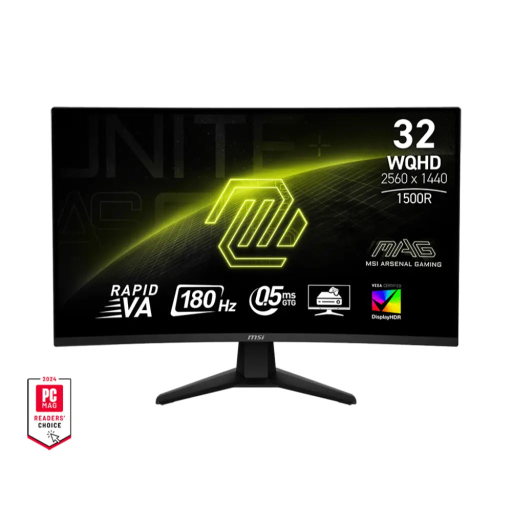 MSI MAG 32CQ6F 32″ 180 Hz 0.5 ms WQHD Curved VA Gaming Monitor-tpstech.in