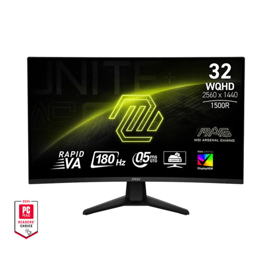MSI MAG 32CQ6F 32″ 180 Hz 0.5 ms WQHD Curved VA Gaming Monitor-tpstech.in