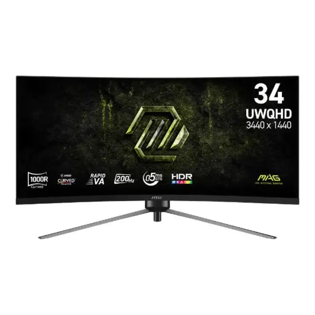 MSI MAG 345CQRF E20 34" 200Hz 0.5ms UWQHD Curved Gaming Monitor-tpstech.in