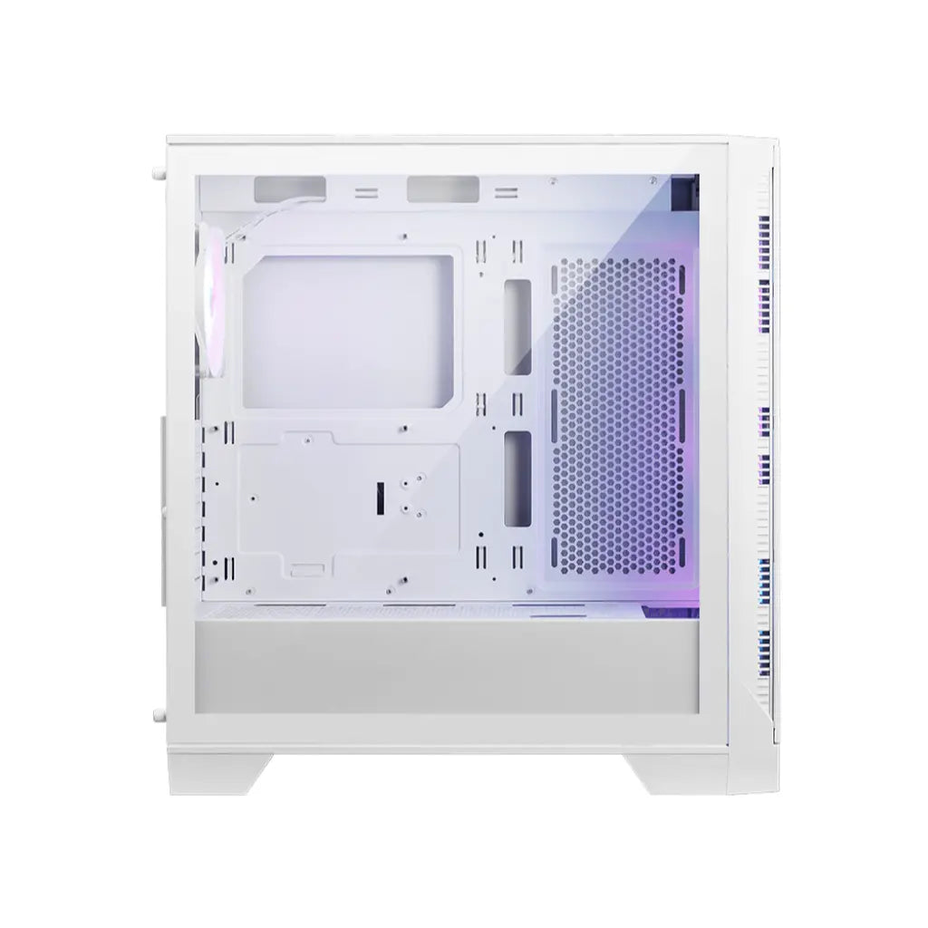 MSI MAG FORGE 320R Airflow Tempered Glass Mid Tower ARGB Gaming Cabinet - White-tpstech.in
