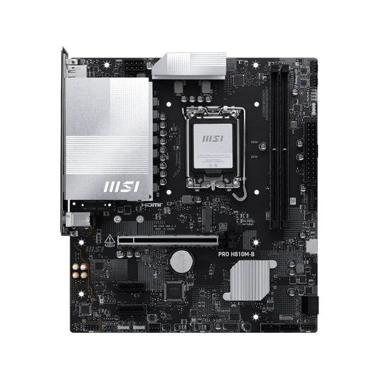 MSI PRO H810M‑B Intel H810 LGA1851 Micro‑ATX DDR5 Motherboard-tpstech.in