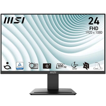 MSI PRO MP2412 23.8" FHD 100Hz Business & Productivity Monitor with VA Panel
