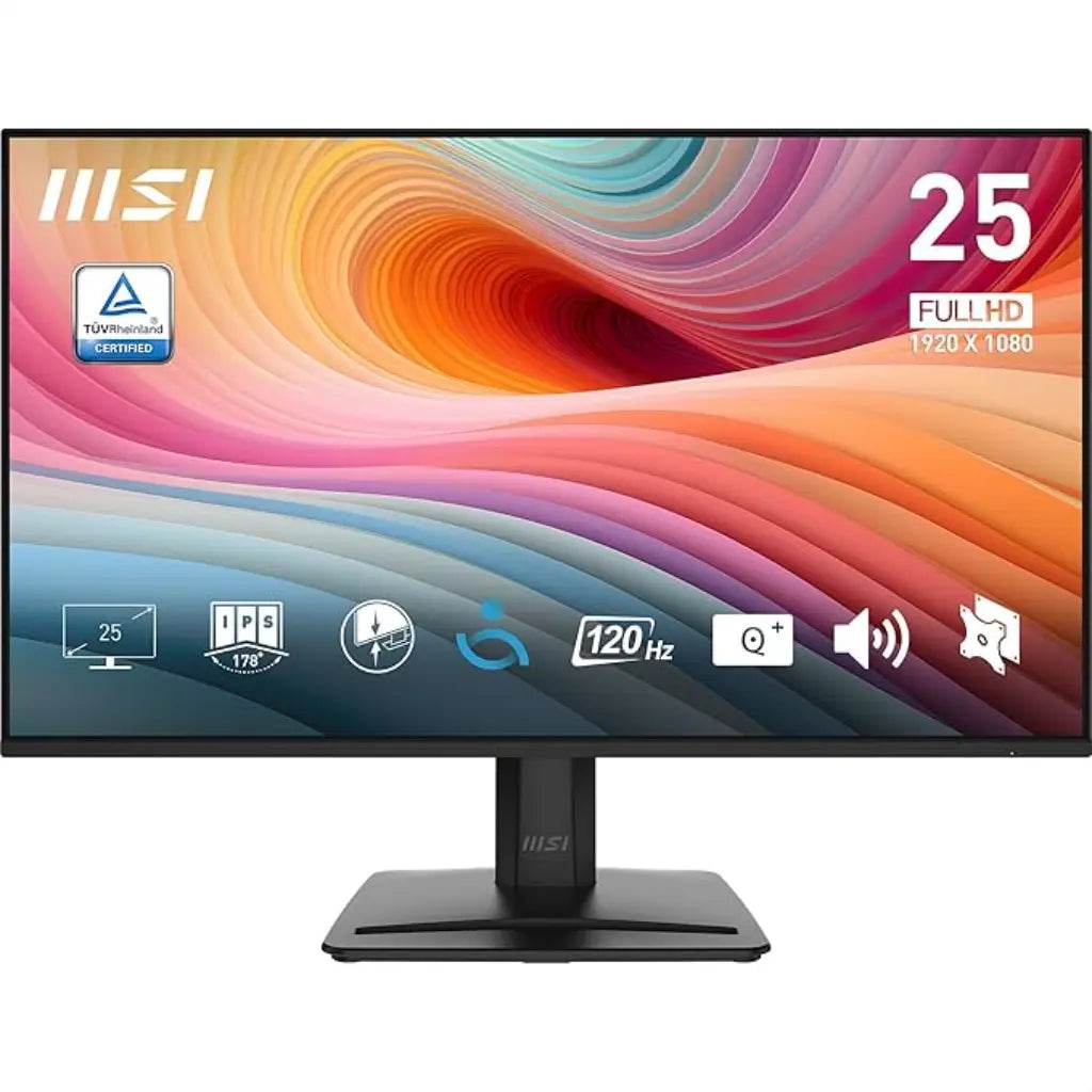 MSI PRO MP251 E2 24.5" 120Hz IPS Full HD Monitor Built‑in Speakers-tpstech.in