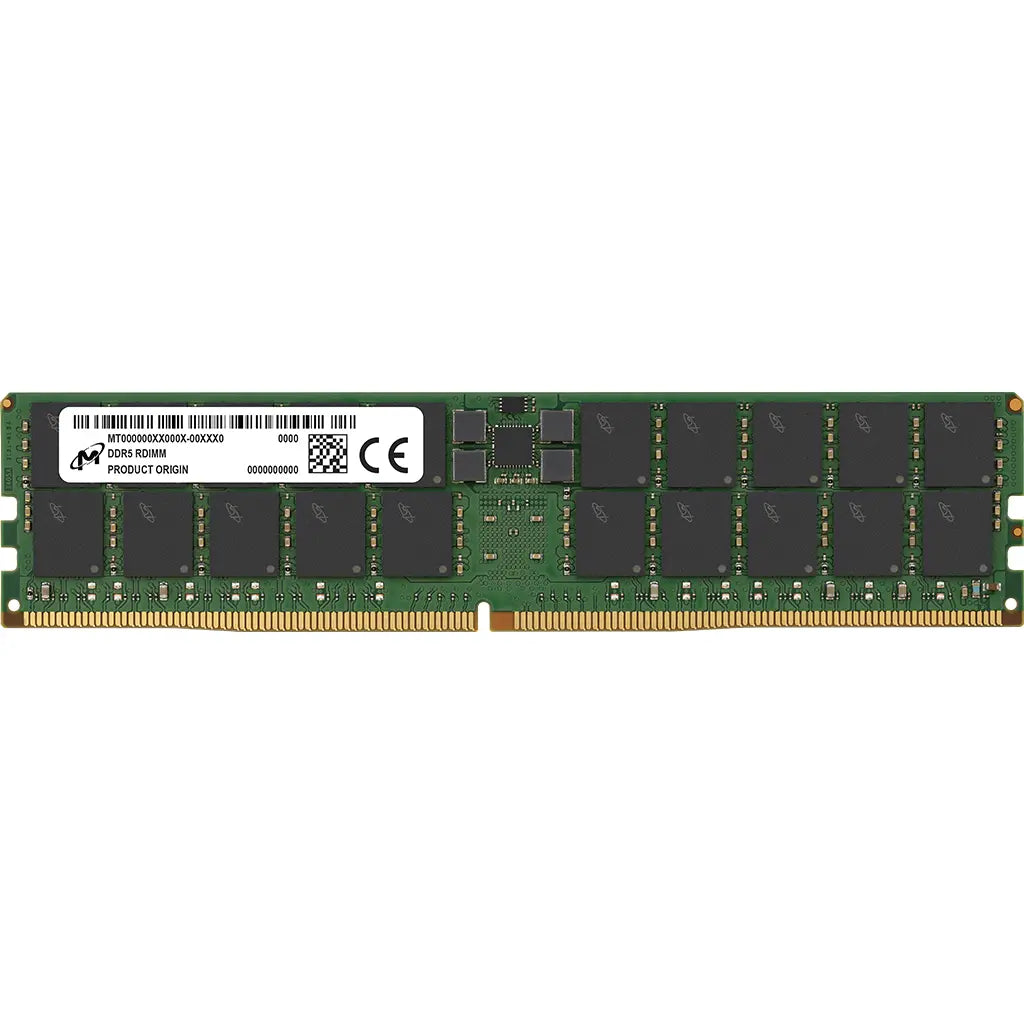 Micron 96GB DDR5 RAM 5600MHz CL46 288‑Pin RDIMM ECC Registered Server Memory-tpstech.in