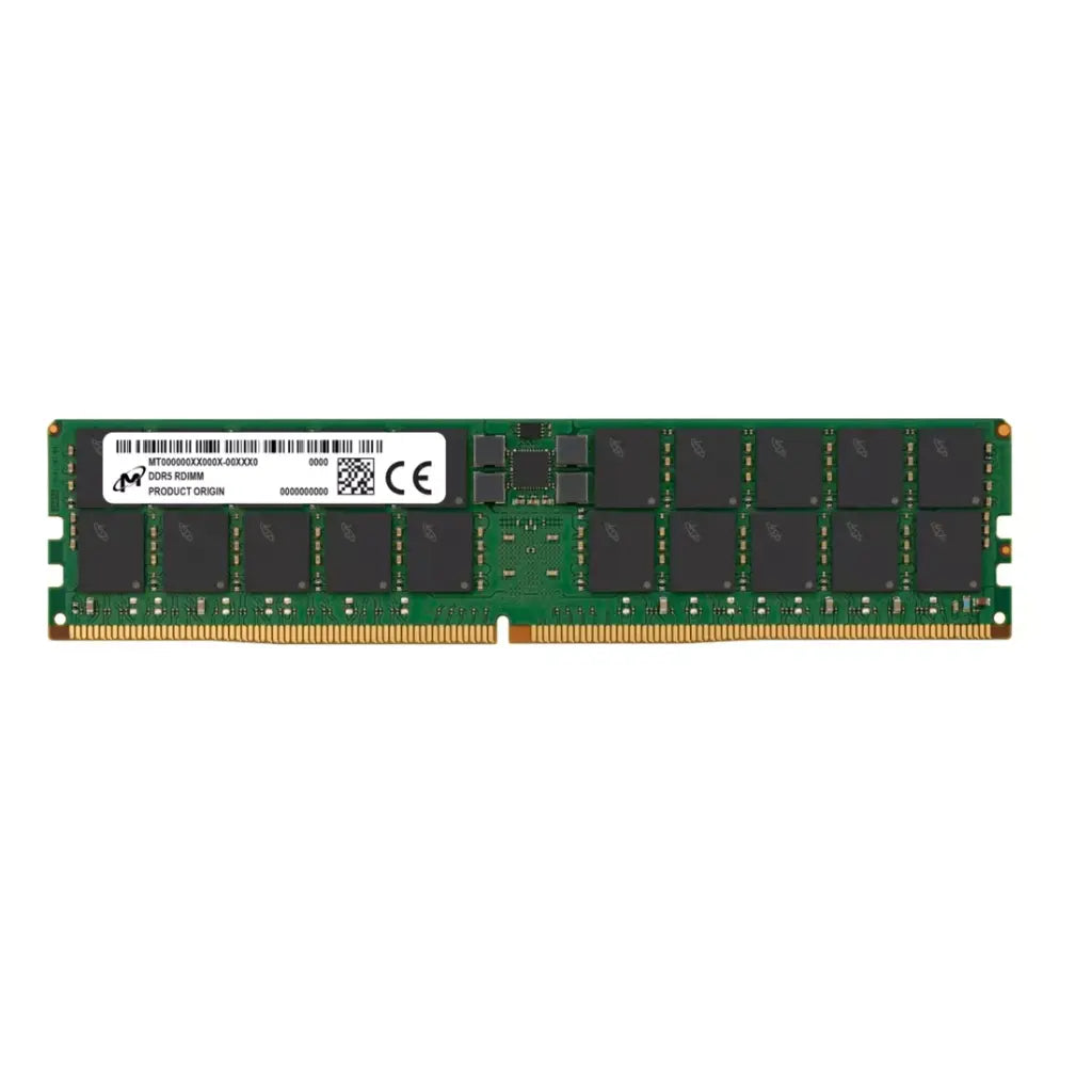 Micron 96GB DDR5 RAM 5600MHz ECC Registered RDIMM CL46 288-Pin Server Memory-tpstech.in