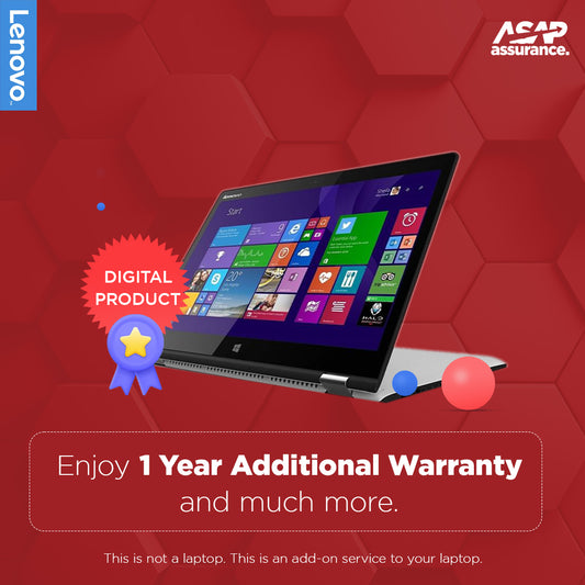Lenovo 1 Year Additional Warranty Extension with Onsite Service for Idea Notebook Entry (NOT A LAPTOP)