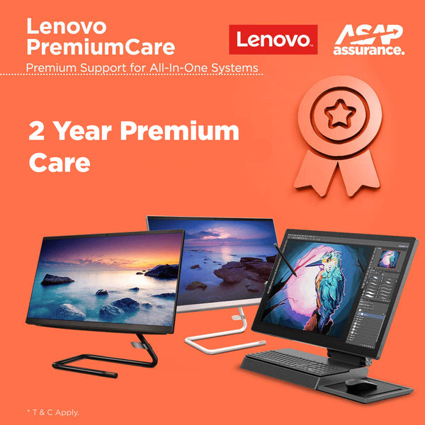 Lenovo 2 Year Premium Care with Onsite Service for AIO Devices (NOT A DESKTOP)