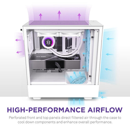 NZXT H5 Flow Mid-Tower Airflow Cabinet