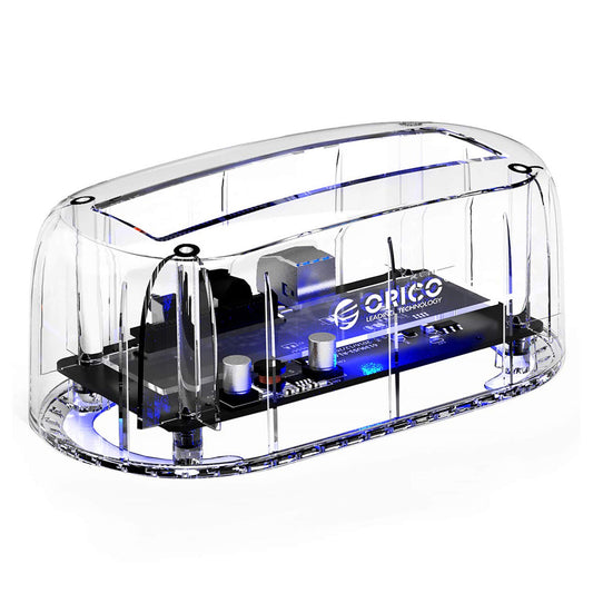 [RePacked] ORICO 6139U3 3.5 inch Transparent USB 3.0 Hard Drive Docking Station