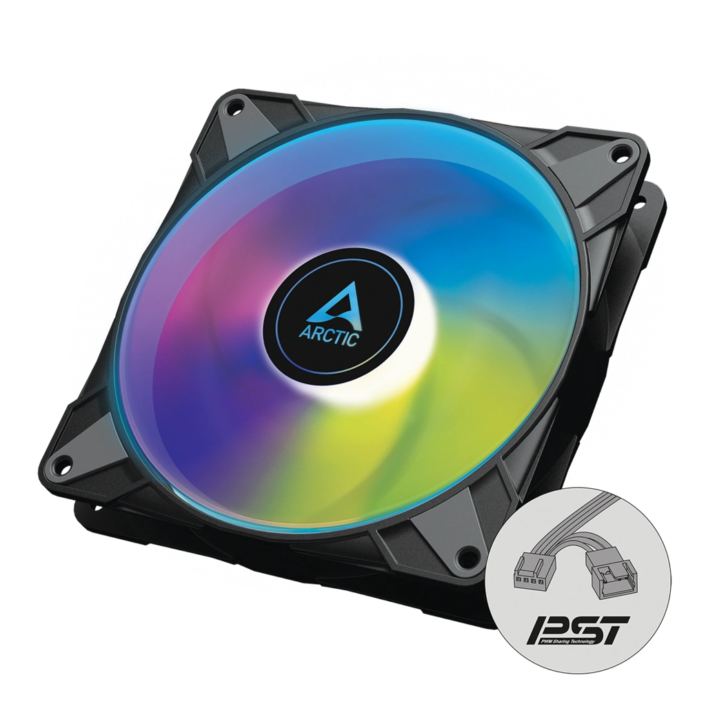 ARCTIC P14 PWM PST A-RGB 140 mm CPU Case Cooling Fan-Black