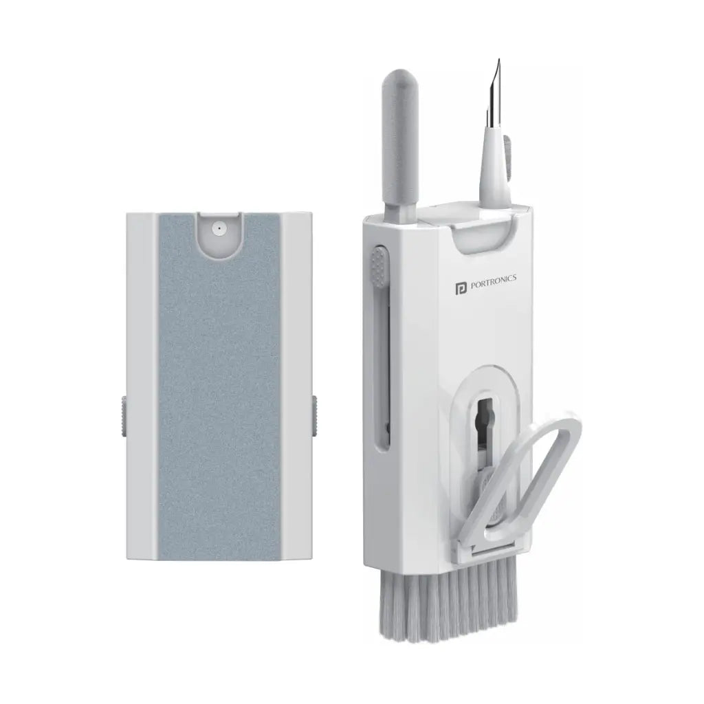 Portronics Clean M POR 1791 8-in-1 Multifunctional Gadget Cleaning Kit with Mobile Holder-tpstech.in