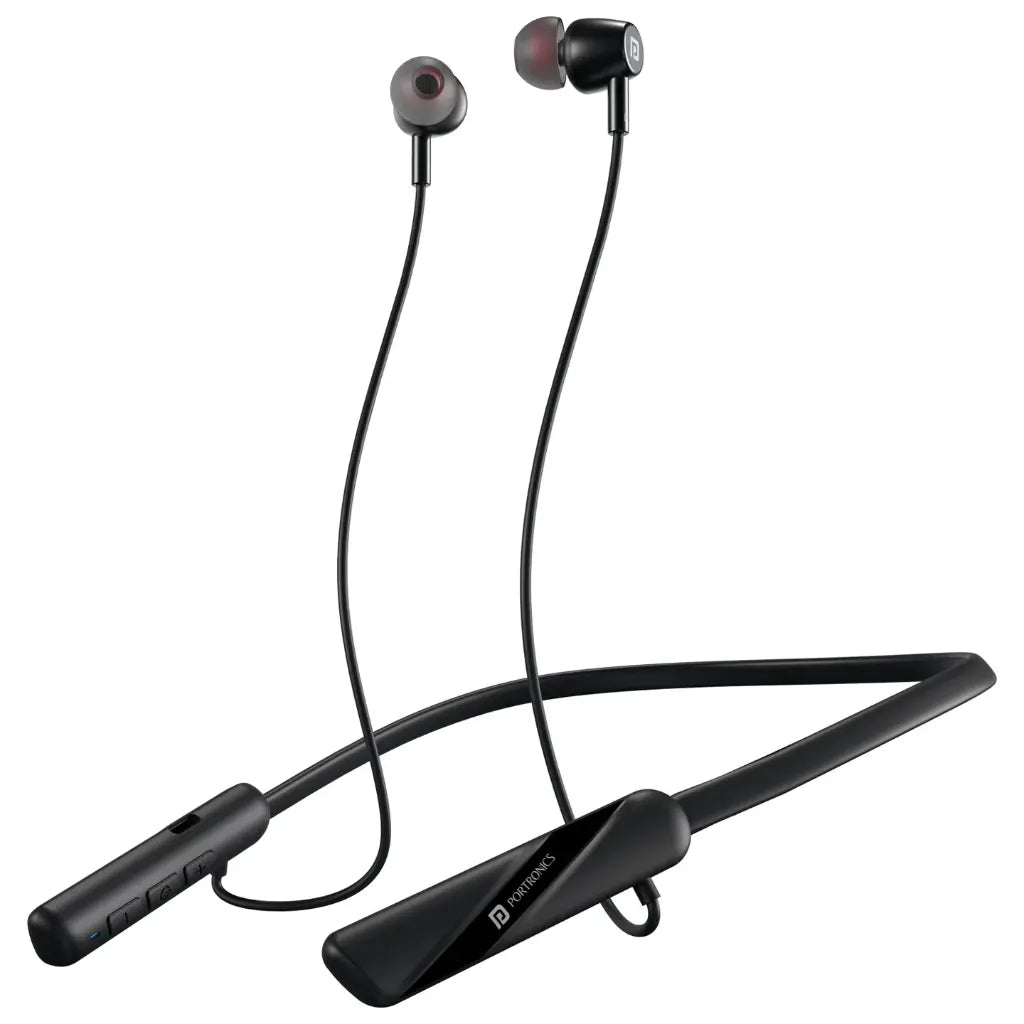 Portronics Harmonics Z10 Wireless Neckband Bluetooth 5.3 with 35 Hour Playtime-tpstech.in