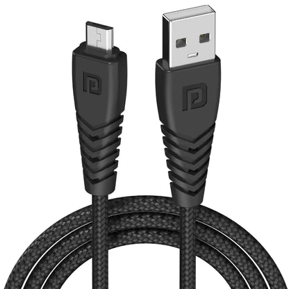 Portronics Konnect B POR 1233 Micro USB Cable 1M 3A Fast Charging - Black-tpstech.in